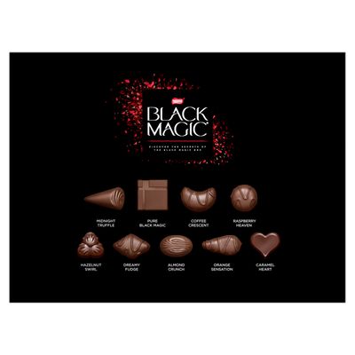 Black Magic Dark Chocolate Assortment Box, 174 g