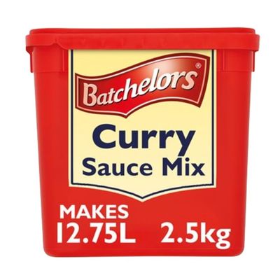 Batchelors Curry Sauce Mix 2.5kg Tub, Bulk Catering Powder, Vegetarian Chip Shop Style Curry (Makes 12.75 Litres)