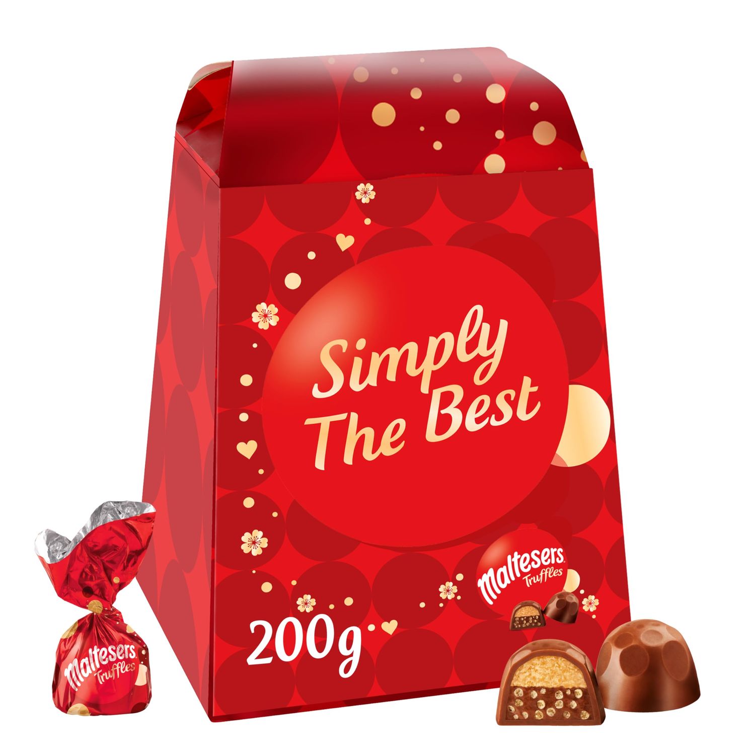 Maltesers Truffle Medium Gift Box 200G with Simply The Best Sleeve
