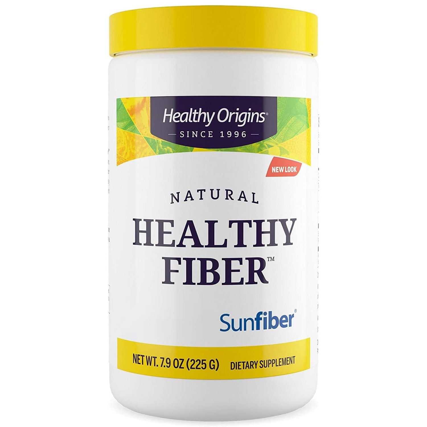 Healthy Origins, Natural Healthy Fiber, Dietary Fibre from Guar Gum, 226g Vegan Powder, Lab-Tested, Vegetarian, Soy Free, Gluten Free, Non-GMO