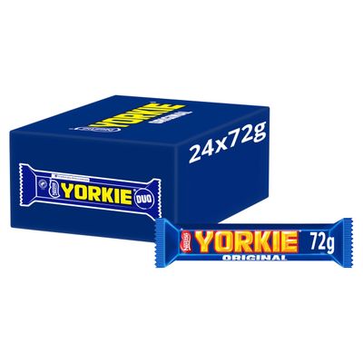 Yorkie Duo Milk Chocolate Bars, 24 x 72 g