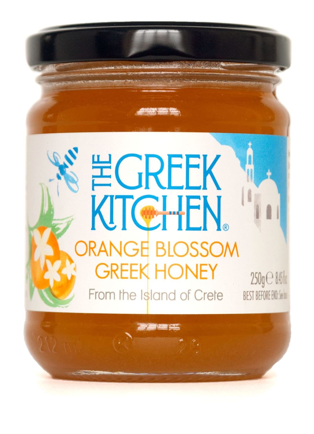 The Greek Kitchen Orange Blossom Honey, Unheated &amp; Unpasteurised, 250 g