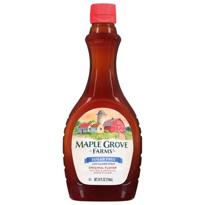 Maple Grove Farms, Sugar Free Maple Flavoured Syrup - Guilt Free Waffle Syrup - Great On Pancakes, 710ml
