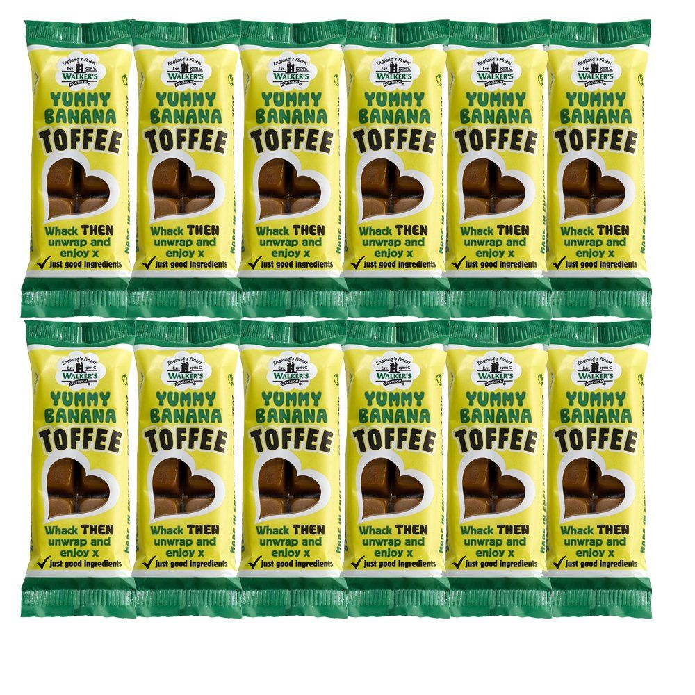 Walkers Nonsuch Yummy Banana Toffee Bar 12 x 50g
