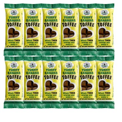 Walkers Nonsuch Yummy Banana Toffee Bar 12 x 50g