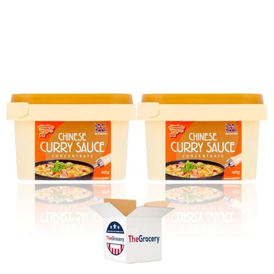 Chinese Curry Sauce Paste Concentrate 405g - Pack of 2 (Mild)