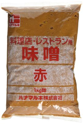 Hanamaruki Red Miso Paste 1kg Traditional Japanese Aka Miso, Rich Umami Flavor, All-Natural Fermented Soybean Paste