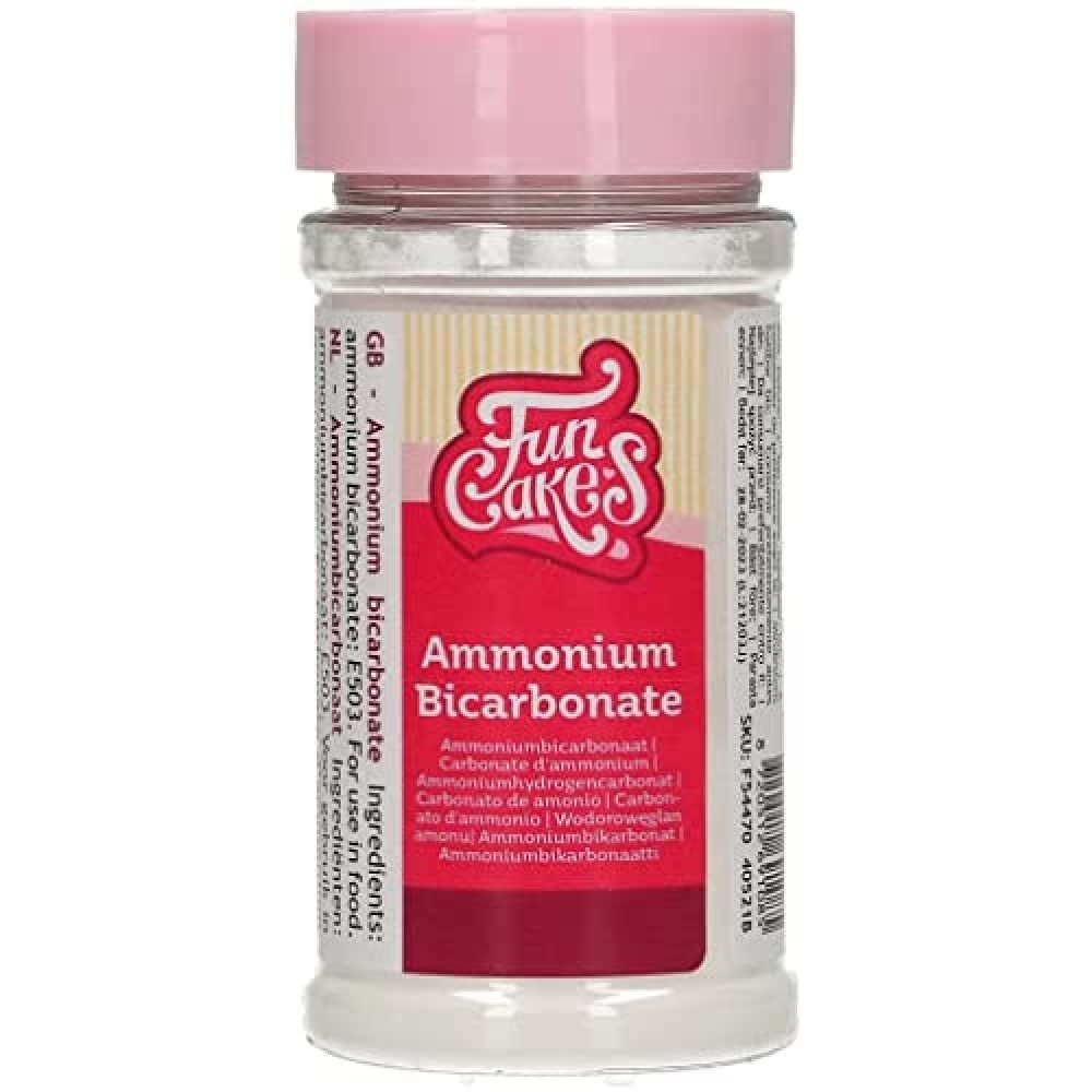 FunCakes Ammonium Bicarbonate: Baking Ammonia, Hartshorn Salt, Leavening Agent for Baking. 80g