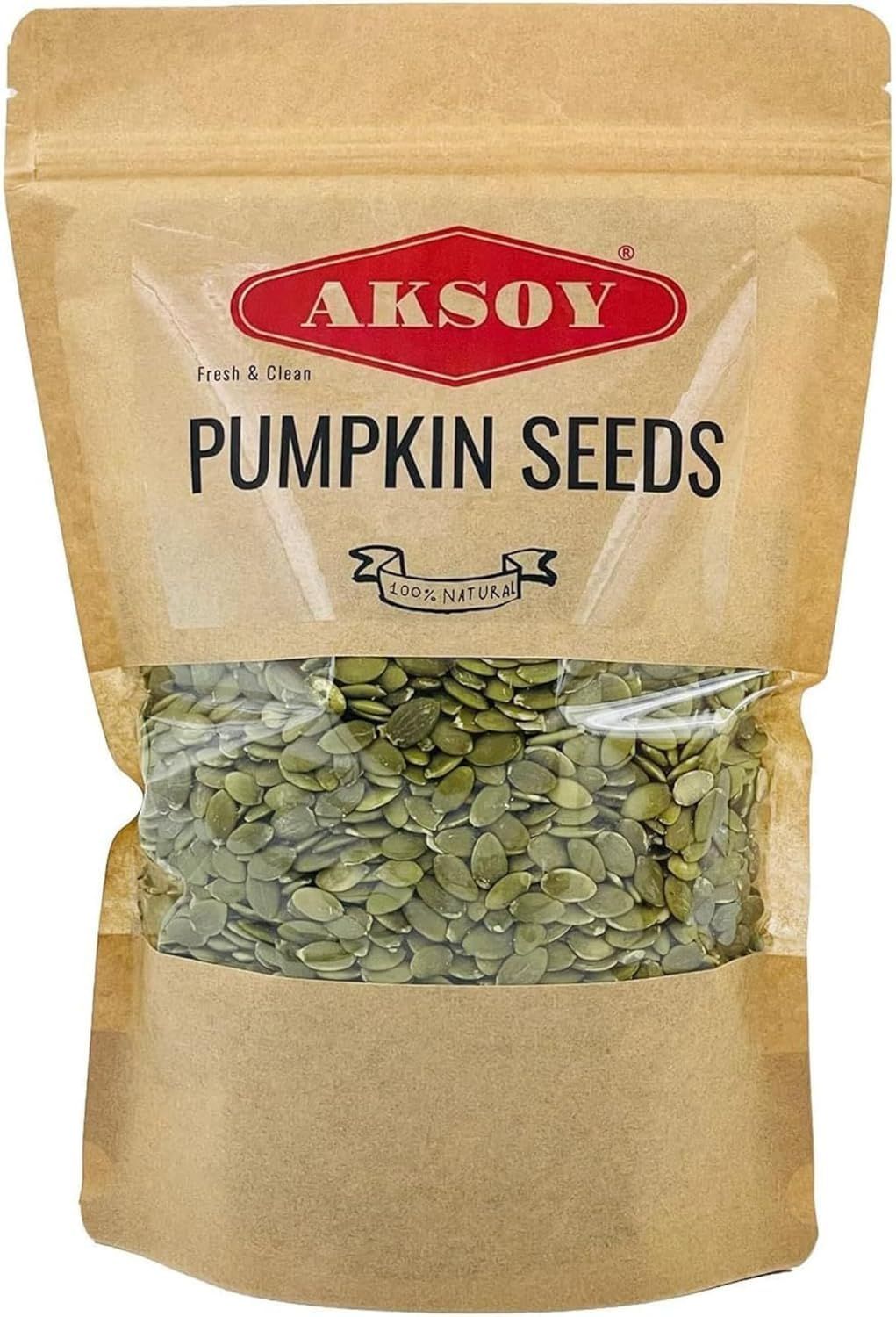 Aksoy Pumpkin Seeds 1KG AA Raw High Grade Premium Quality, GMO-Free &amp; Vegan High in Protein &amp; Fiber, Perfect for Snacking, Baking, Salads, Healthy Recipes &amp; More (Packaging May Vary)