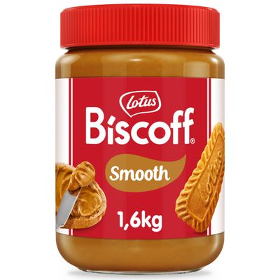 Biscoff - Sweet spread - Smooth - Extra Large Jar - Caramelised biscuit flavor - Vegan - Nut free - No colours or added flavours - 1.6kg