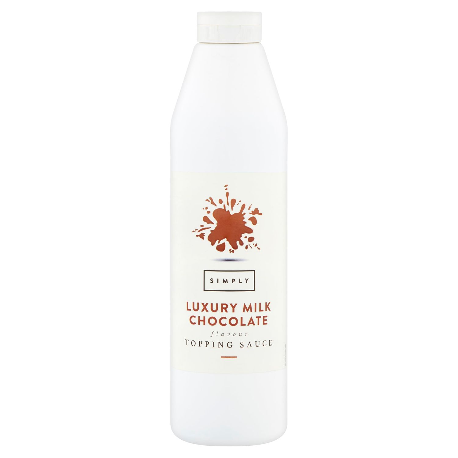 Simply Luxury Milk Chocolate Topping Sauce, Ready to Use Dessert Sauce for Ice Cream, Waffles, Pancakes, Coffee &amp; Milkshakes (1 kg)