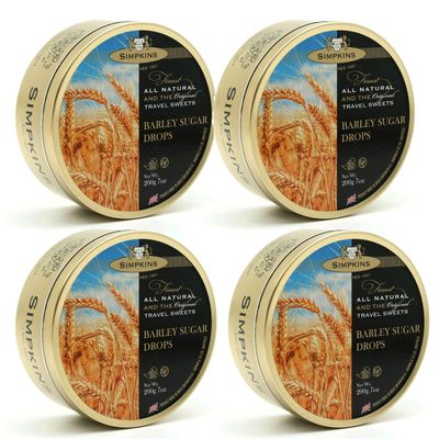 Simpkins Barley Sugar Travel Sweets 200g (4 Pack)
