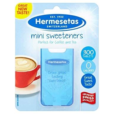 Hermesetas Mini Sweetener Tablets (Pack of 6, Total 1800)