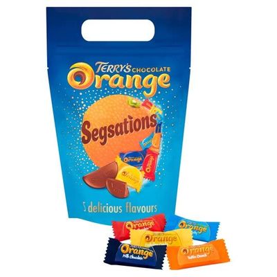 Terrys Chocolate Orange - Easter Chocolate Pouch - Chocolate Segsations, With White Chocolate, Dark Chocolate, Orange Chocolate &amp; Milk Flavours, Individual Mini Chocolates (360G)