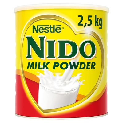 Nido Instant Full Cream Milk Powder, Substitute for Fresh Milk, for Tea &amp; Coffee 2.5kg Tin