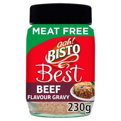 Bisto Best Meat Free Beef Flavour Gravy, Vegan Friendly, 230 g Jar (Pack of 1)