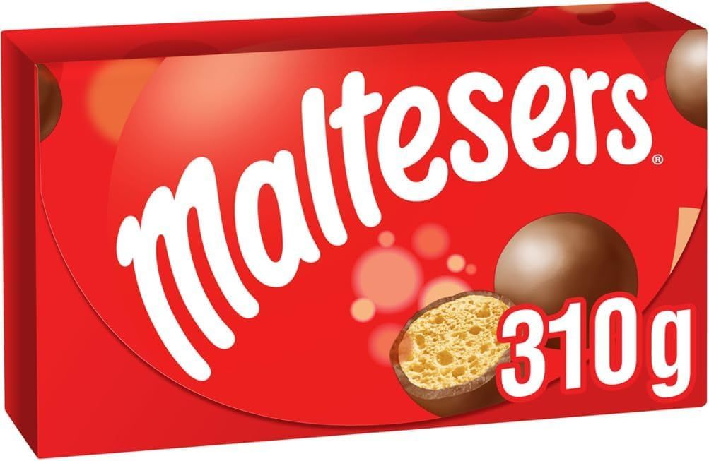 Maltesers Chocolate Bulk Gift Box, Milk Chocolate &amp; Honeycomb, 310g, Ideal for Gift, Snacks and Sharing