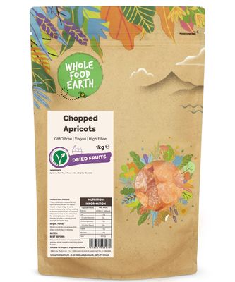 Wholefood Earth Chopped Apricots 1 kg GMO Free High Fibre