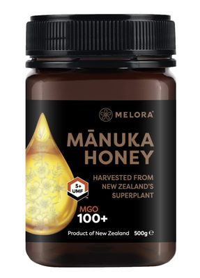 Melora Genuine Manuka Honey - 100 MGO, 500g - 5+ UMF - 100% Pure &amp; Traceable Manuka from New Zealand