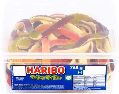 Haribo Yellow Belly Giant Snakes (Tub of 24)