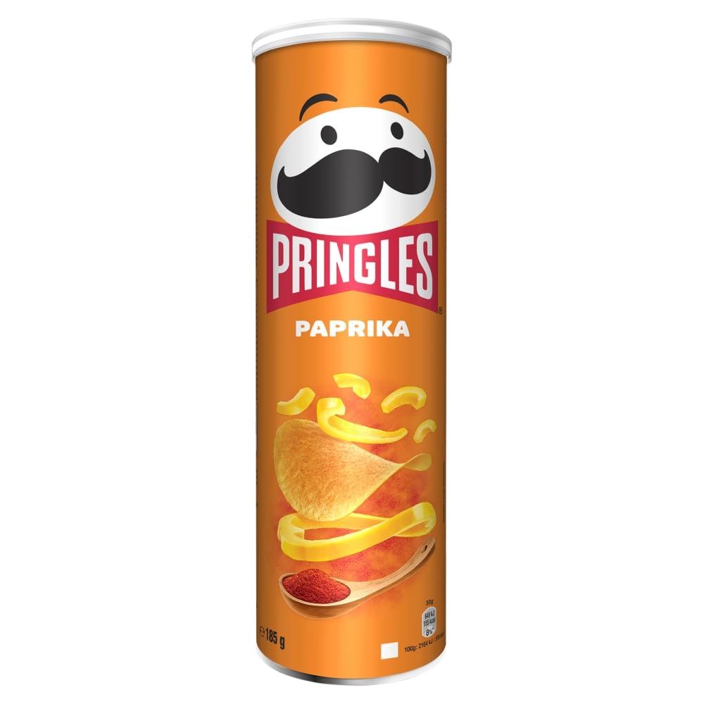 Pringles Paprika Crisps 185 g (Packaging May Vary)
