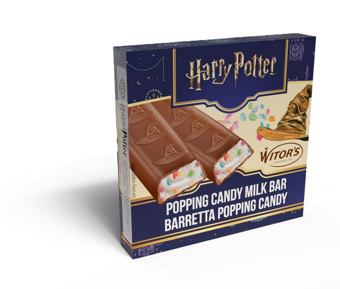 Harry Potter 4 x Mini Popping Candy Chocolate bars 50g
