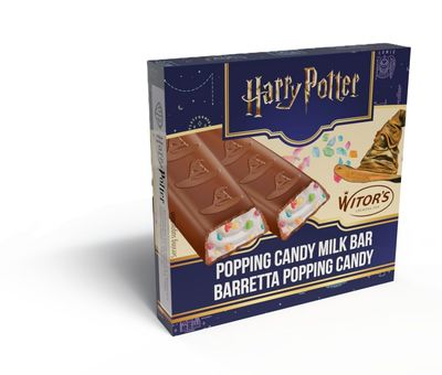 Harry Potter 4 x Mini Popping Candy Chocolate bars 50g