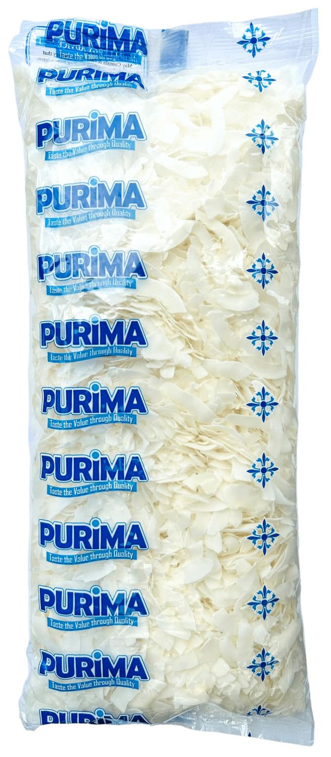 Coconut Chips 1kg - RAW Coconuts Flakes Natural Dried Unsweetened Flaked Edible Flesh Untoasted Pieces Slices for Baking Cooking Desserts Cakes Snack - Non GMO &amp; Vegan (Packaging May Vary) PURIMA