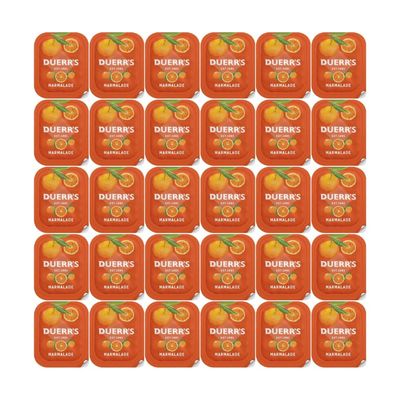 Orange Marmalade Portions - 32 Portions x 20g - Individual portions, fresh and easy to open (Pack of 32) By Shop4Choice
