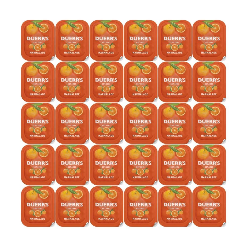 Orange Marmalade Portions - 32 Portions x 20g - Individual portions, fresh and easy to open (Pack of 32) By Shop4Choice