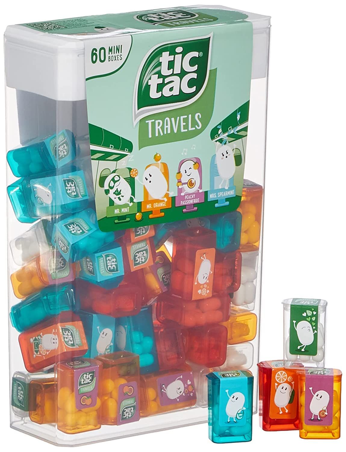 tic tac Travels Lilliput mini boxes 60er 60 mini cans of peppermint dragees