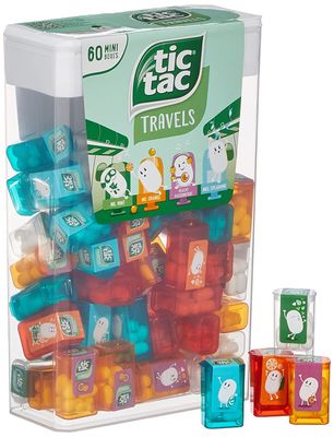 tic tac Travels Lilliput mini boxes 60er 60 mini cans of peppermint dragees