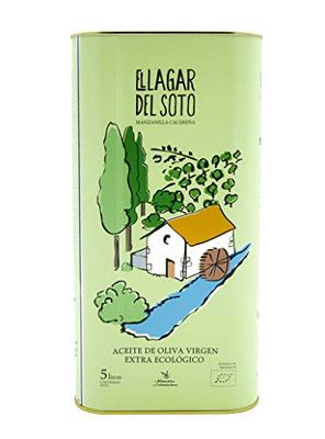Organic Extra Virgin Olive Oil - 5L Can - First Cold Extraction - Best Spanish Organic Olive Oil - Gold Medal Ecotrama 2019 - EVOO 5L