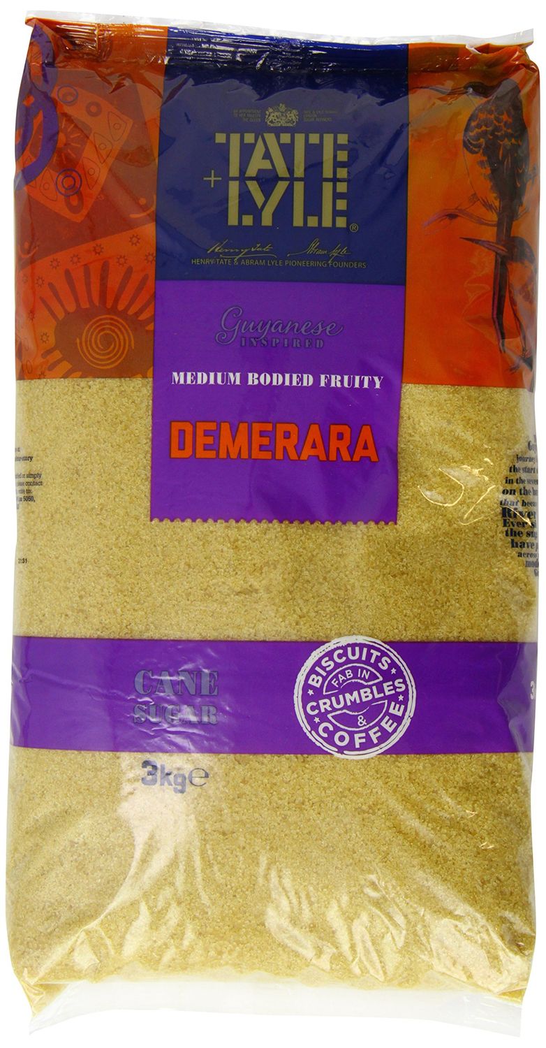 Tate &amp; Lyle - Fairtrade Demerara Brown Sugar - Fruity, Sweet-Spiced Crystals with Crunch - For Hot &amp; Cold Drinks, Baking and Toppings - Vegan, Vegetarian and Suitable for Kosher Diets - 3kg
