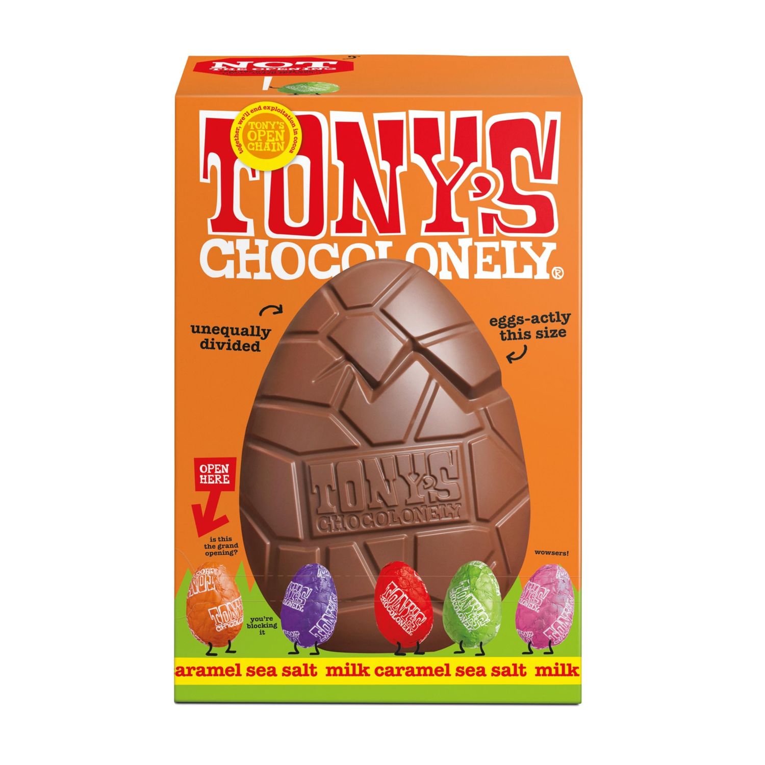 Tony's Chocolonely Tiny Tony's Christmas Pouch - Mix of Small Chocolates - 15 Tiny's in a Gifting Pouch - Chocolate Gift - Gifting Package - Sweets To Share - 8 Flavors - Belgium Fairtrade Chocolate