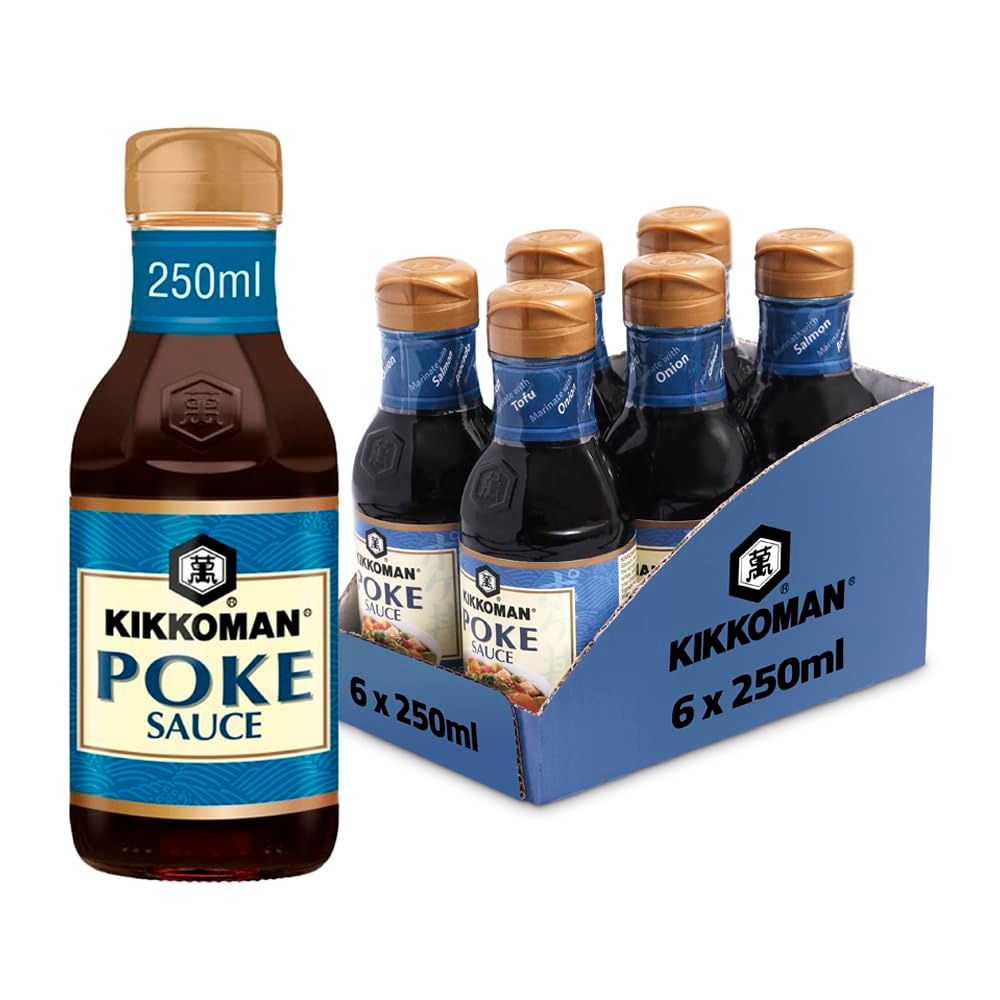 Kikkoman Sauce for Poke Bowl, 250ml (Pack of 6)