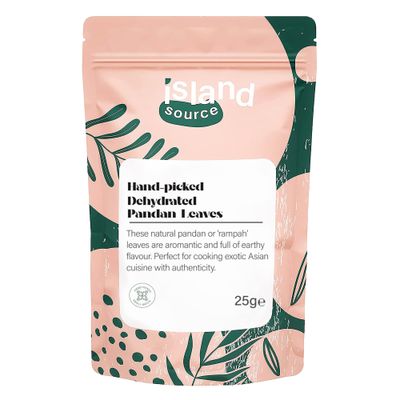 Pandan Leaves Natural Dehydrated 25g - Handpicked not Pandan Leaves Dried or Dried Pandan Leaves - Essential Spices for South Asian Dishes - Superior Flavour Sri Lankan Curry Spices by Island Source