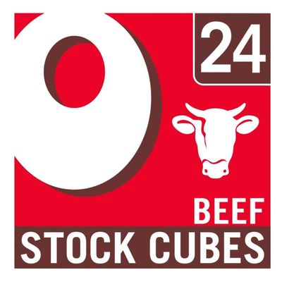 OXO 24 Beef Stock Cubes - Made with Authentic Meat Juices, Rich & Savoury Flavour, Ideal for Soups, Stews, Gravy & Roast Dinners, 142 g (Pack of 1)