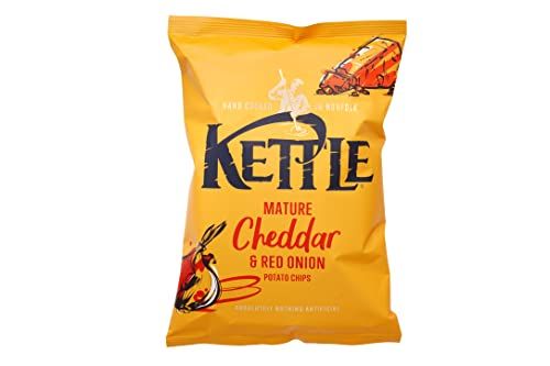 Kettle Mature Cheddar &amp; Red Onion Chips, 130g