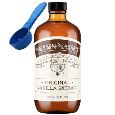 Nielsen Massey Original Vanilla Extract 473ml with Measuring Spoon Bundle