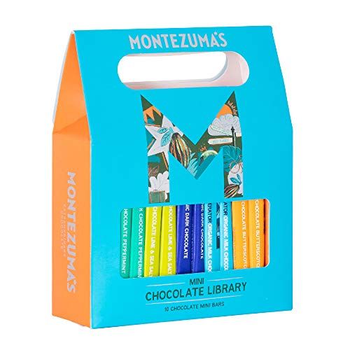 Montezuma's Mini Bar Library, Mini Chocolate Bars In Various Flavours, Gluten Free, 10 x 25g Mini Bars (250g Total)