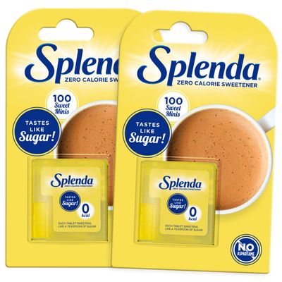 SPLENDA No Calorie Sweetener Dissolvable Minis, 100 Tablets (2-Pack)