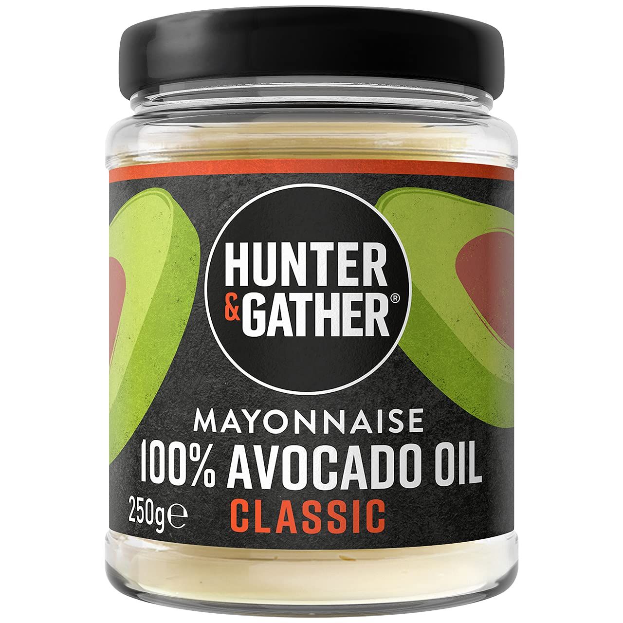Hunter &amp; Gather Avocado Oil Mayonnaise 250g Seed Oil Free I Made with Pure Avocado Oil and British Free Range Egg Yolk Paleo, Keto, Sugar and Gluten Free Avocado Mayo