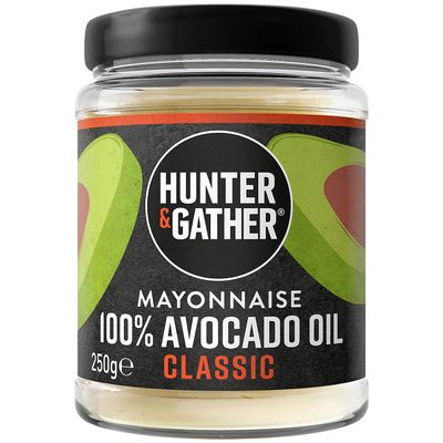 Hunter &amp; Gather Avocado Oil Mayonnaise 250g Seed Oil Free I Made with Pure Avocado Oil and British Free Range Egg Yolk Paleo, Keto, Sugar and Gluten Free Avocado Mayo