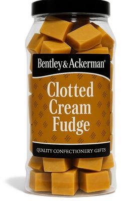 Clotted Cream Fudge - 520g - Original Clotted Cream Fudge in a Gift Jar By Bentley &amp; Ackerman Sweet shop.