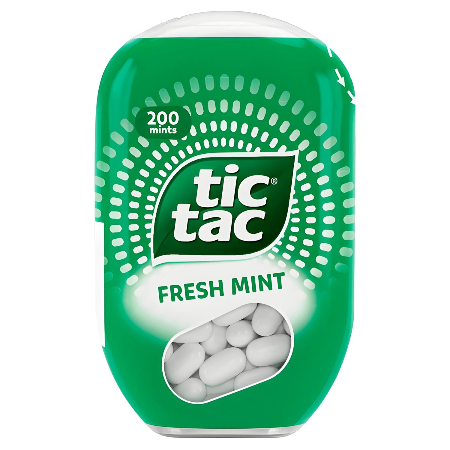 Tic Tac Fresh Mint Sweets; Tic Tacs Sweets for Party Bags; On the Go Refreshment; Bulk Box of 8 x 200 Fresh Mints