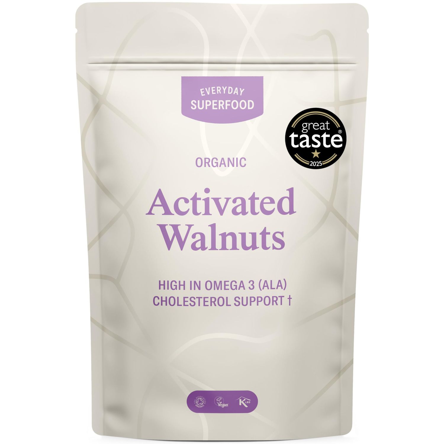 Everyday Superfood Organic Activated Walnuts 190g, Unsalted, Raw Sprouted Walnut Pieces, Vegan &amp; Kosher