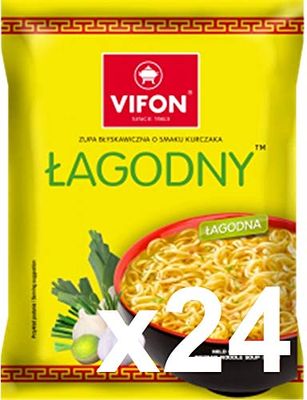 VIFON Chicken Noodles - Bulk Buy Chicken Instant Noodles Multipack of 24 - Suitable for vegetarians - Tasty And Time Saving Vietnamese Snack - 70G (24 Pack)