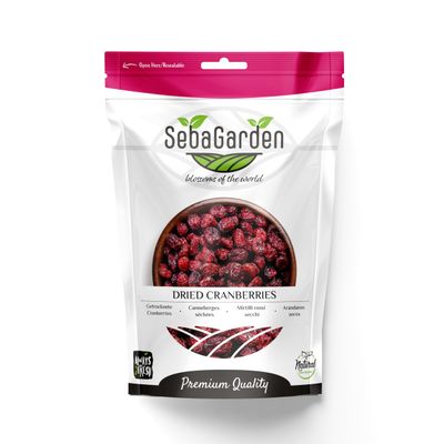 Seba Garden Premium Dried Cranberries 1kg - Delicious, and Packed with Flavor for Snacking, Baking, and Cooking