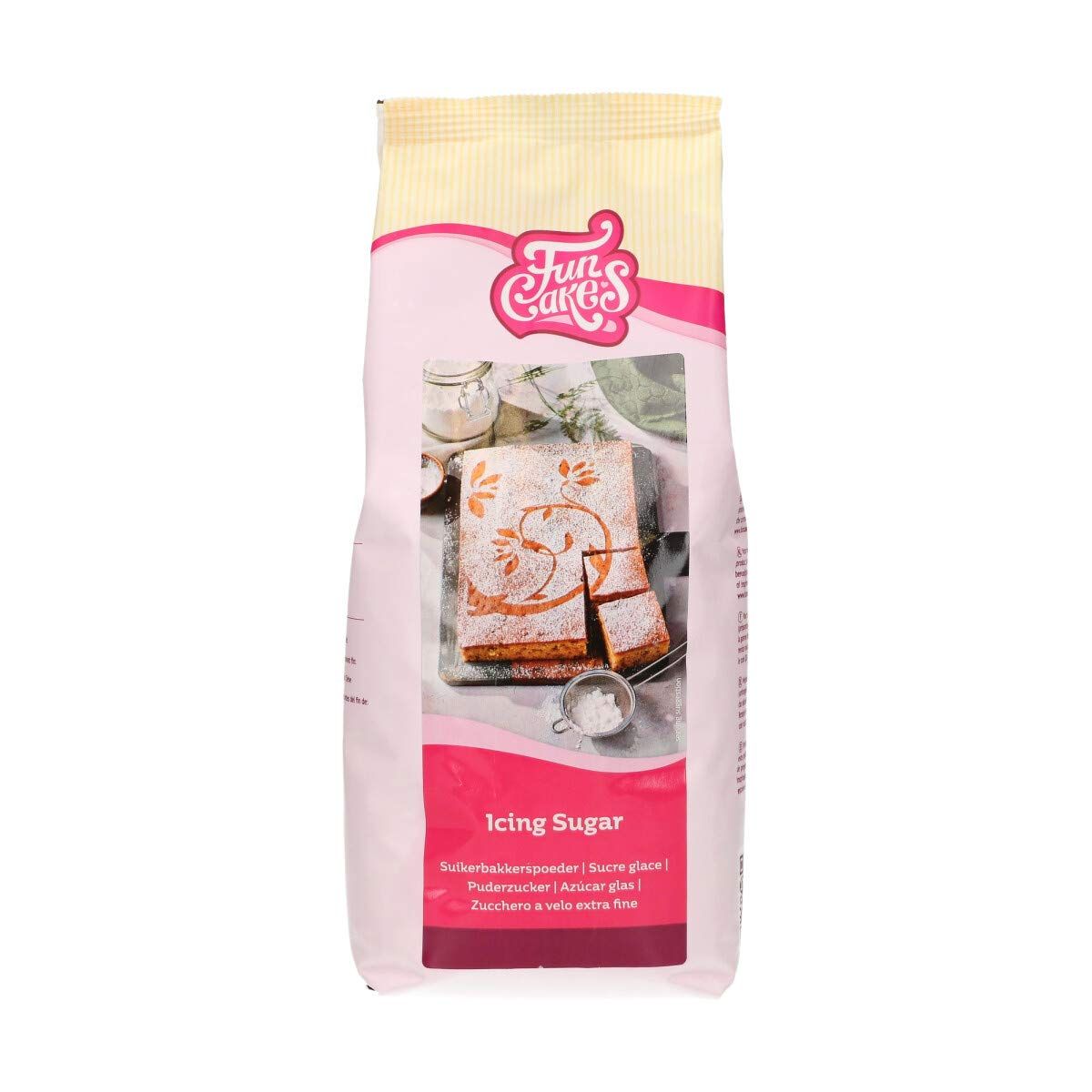 FunCakes Icing Sugar, Refined Icing Sugar of Confectioners' Quality, Ultrafine Texture, Perfect for Making Icing, Buttercream or to roll Out Fondant, Halal, 900g.